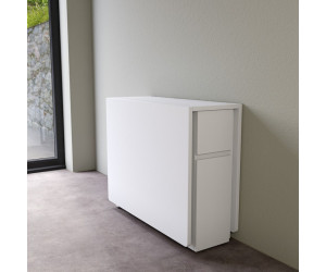 Mesa de comedor extensible Kungla Drop Leaf (blanco)